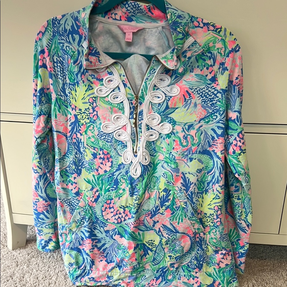 Lilly Pulitzer mermaid print popover small